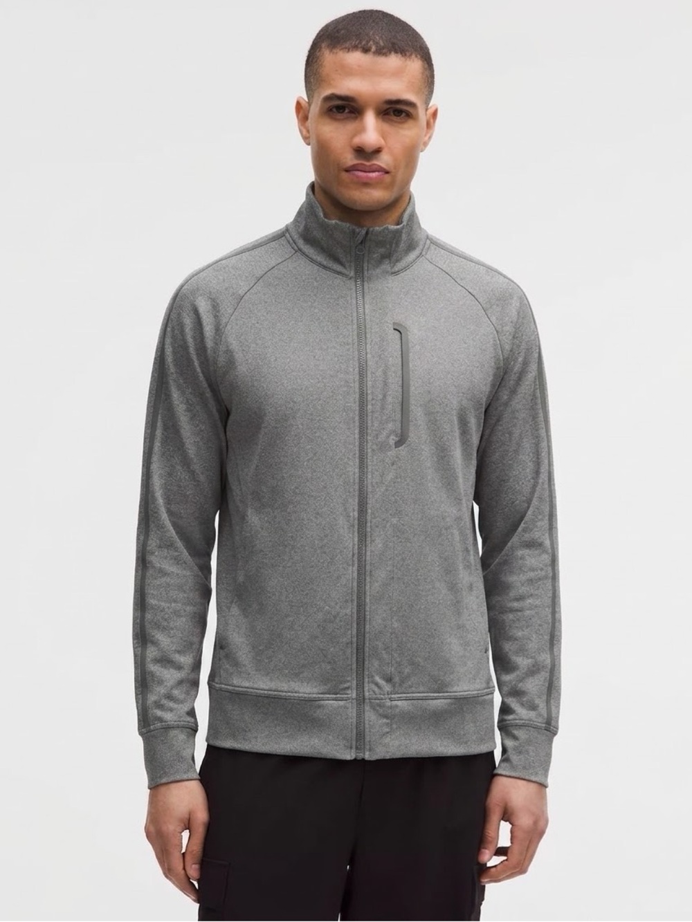 LULULEMON Men's Kung Fu Full Zip Jacket - Grey, XL